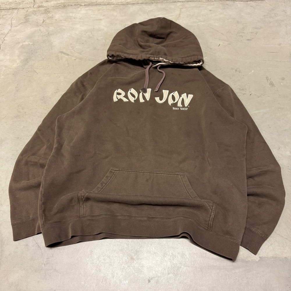 Vintage y2k Brown Ron Jon Hoodie